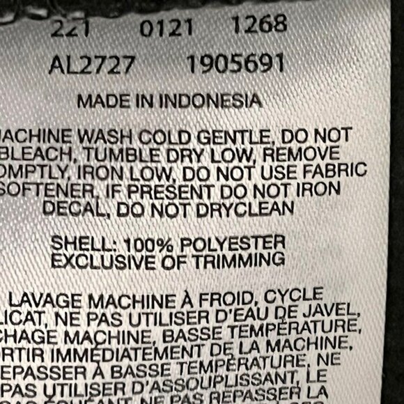 Columbia Ali Peak Fleece Cowl Neck Tunic Pockets - Black Brush Floral Print - S - Picture 8 of 9